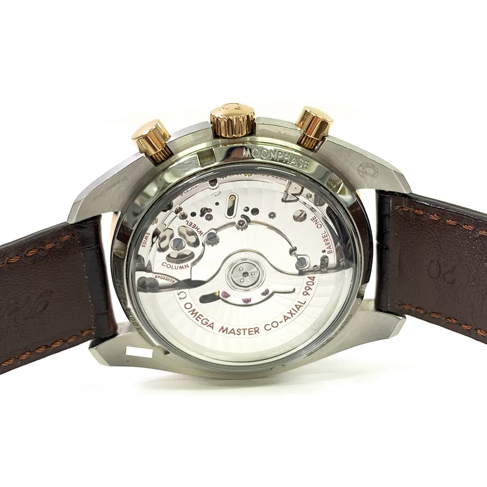 Omega Speedmaster Moon Phase Chronograph 304.23.44.52.13.001 Stainless Steel With Brown Leather Watch 2017 – image 5