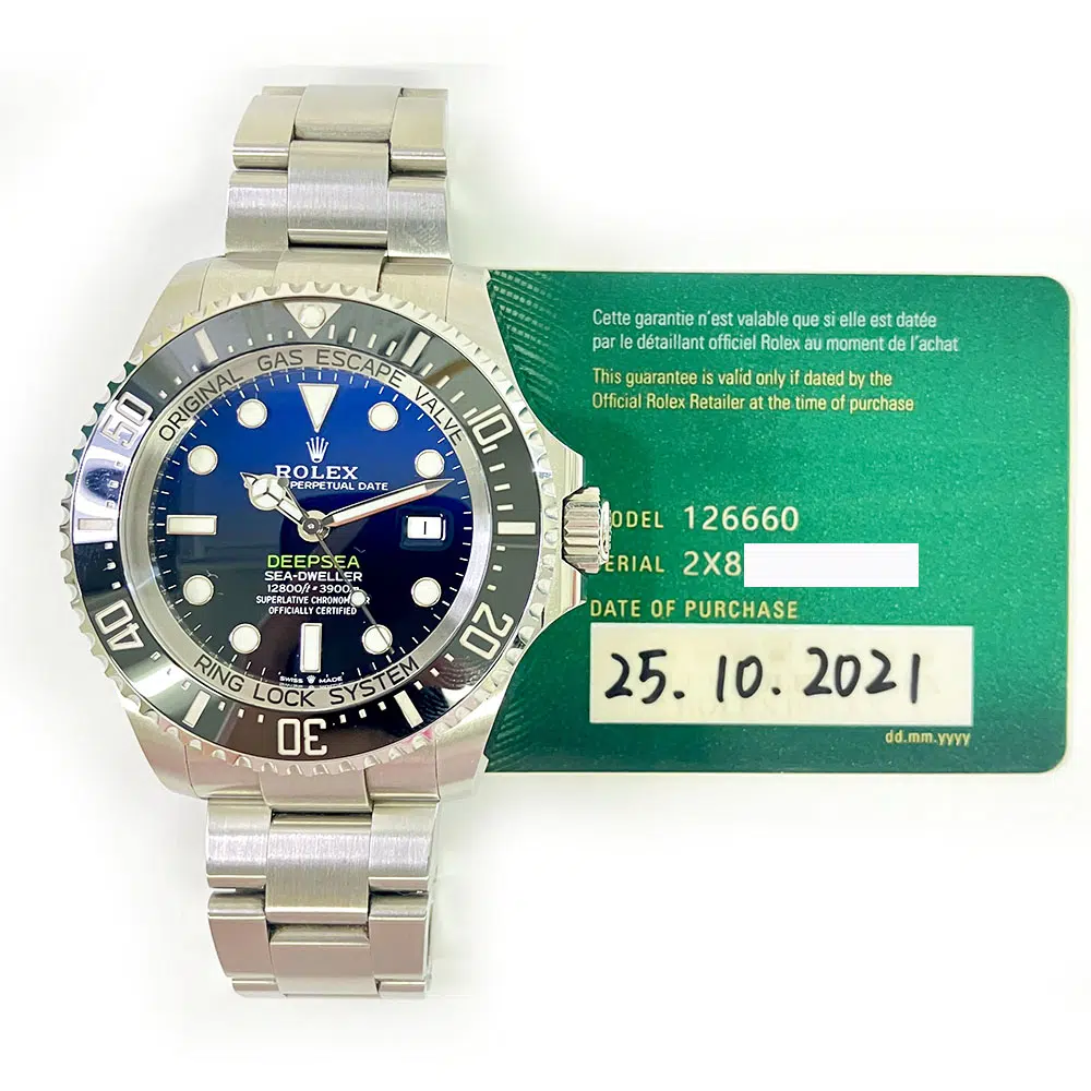 Rolex Sea-Dweller D-Blue Oyster 126660  Stainless Steel Watch 2021 – image 2