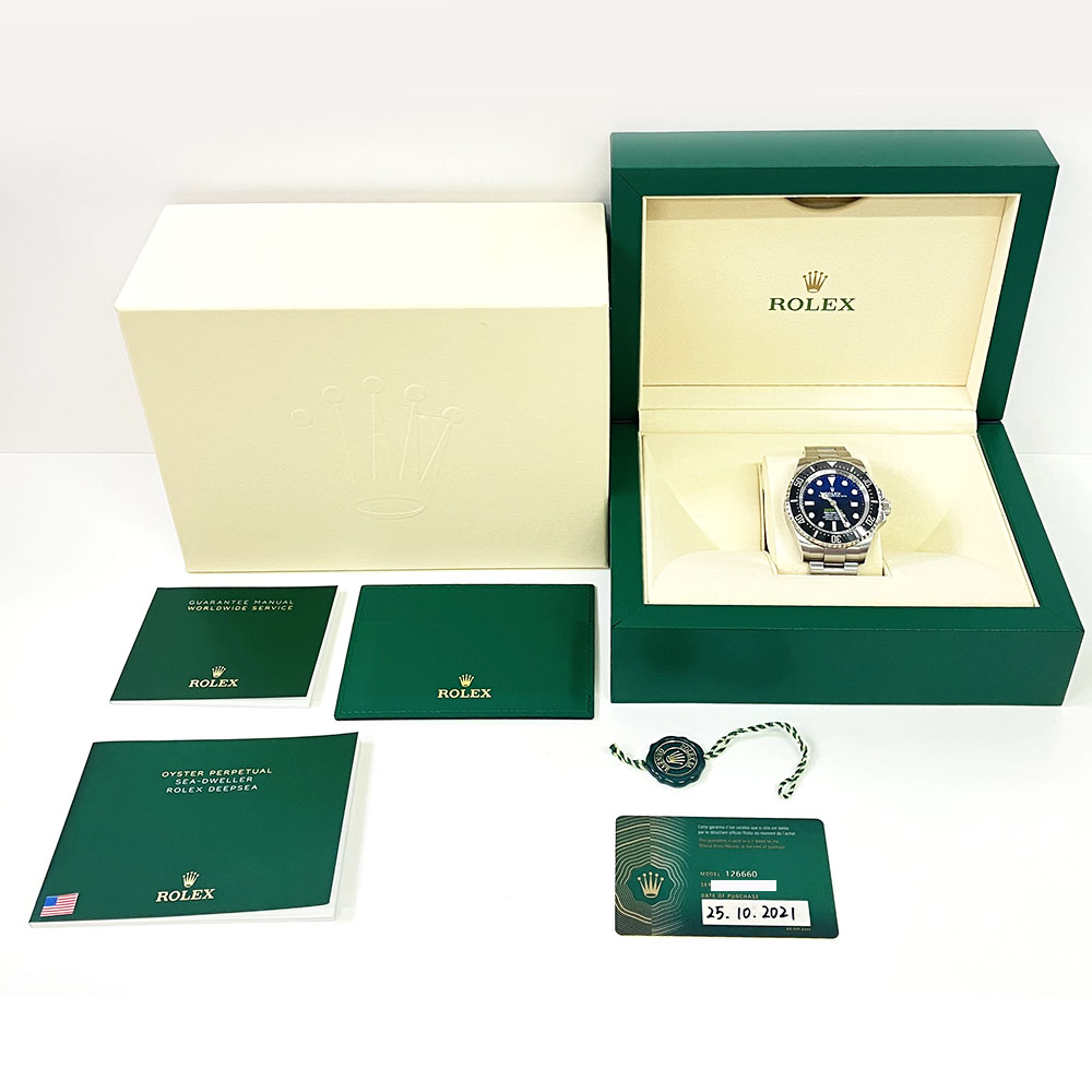 Rolex Sea-Dweller D-Blue Oyster 126660 Stainless Steel Watch 2021