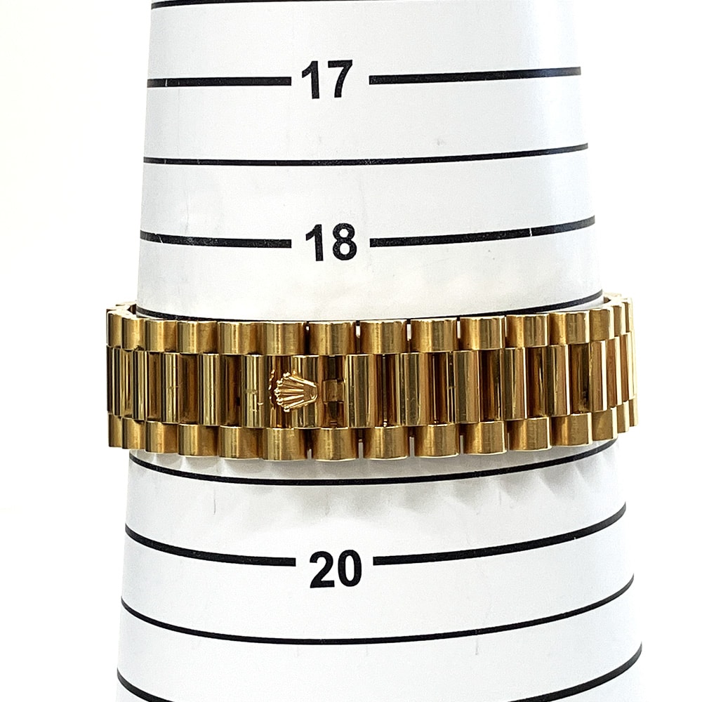 Rolex Day-Date II 41mm 218398BR Yellow Gold with Champagne Diamond Dial Watch 2014