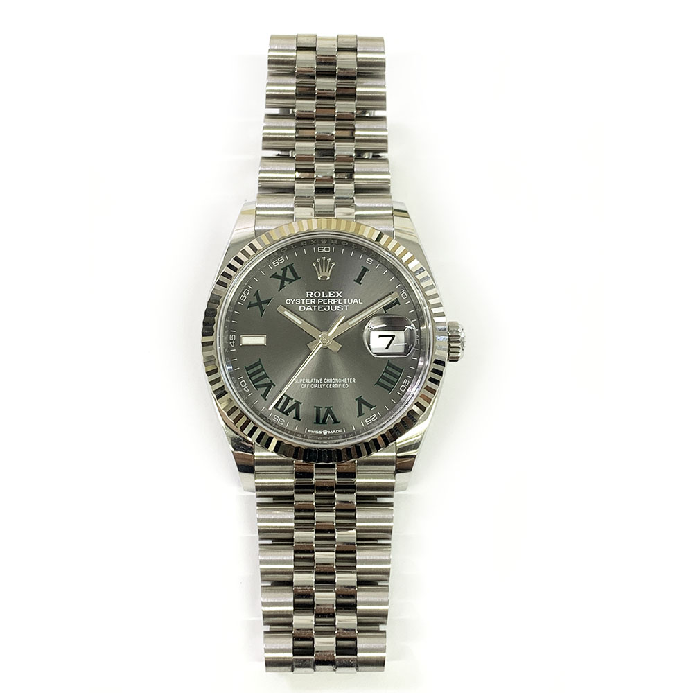Rolex Datejust 126234 2022 Stainless Steel 36mm Jubilee Watch Wimbledon Roman Dial