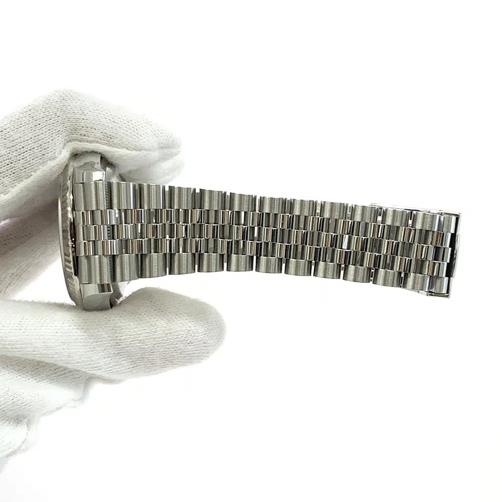 Rolex Datejust 126234 2022 Stainless Steel 36mm Jubilee Watch Wimbledon Roman Dial – image 7