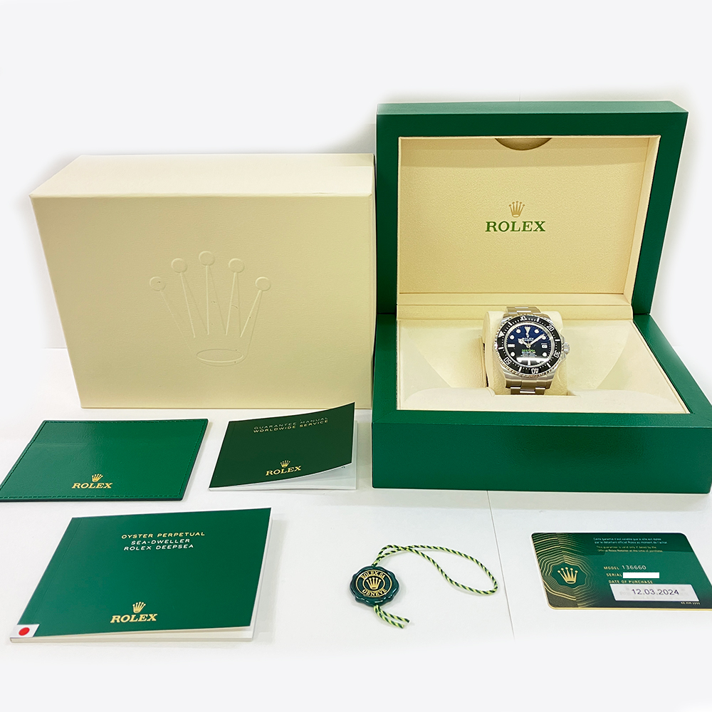 Rolex Sea-Dweller D-Blue Dial 136660-0005 44mm Stainless Steel Oyster Watch 2024
