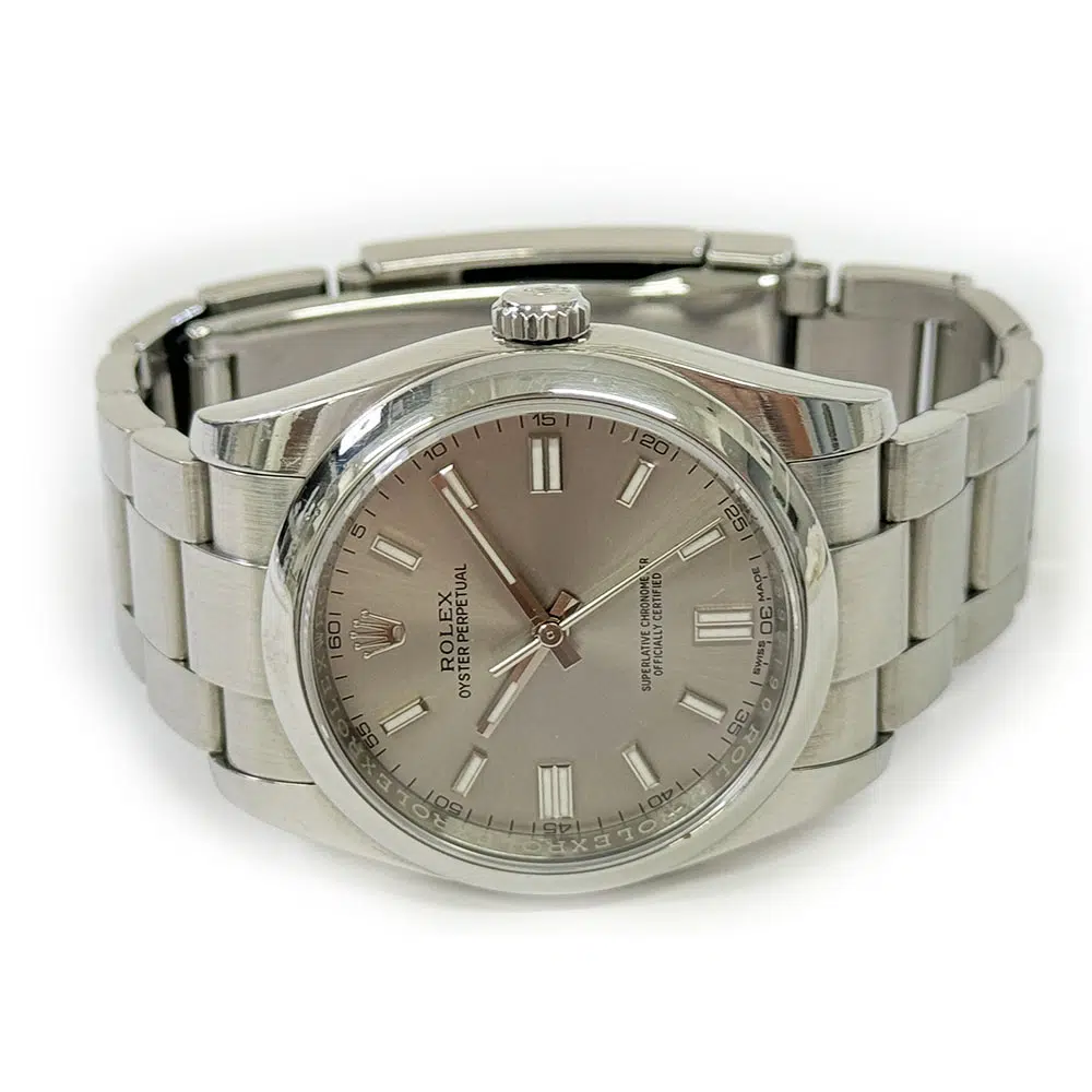 Rolex Oyster Perpetual 36mm Oyster 116000 Stainless Steel Watch Slate Grey Index Dial 2015 – image 4