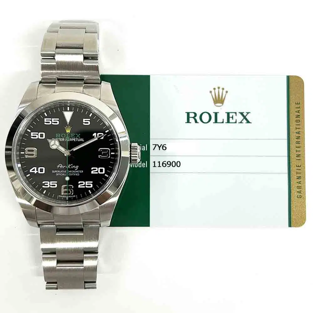 Rolex Air-King 40mm Oyster Stainless Steel Watch Black Arabic Dial 116900 2019 – image 2