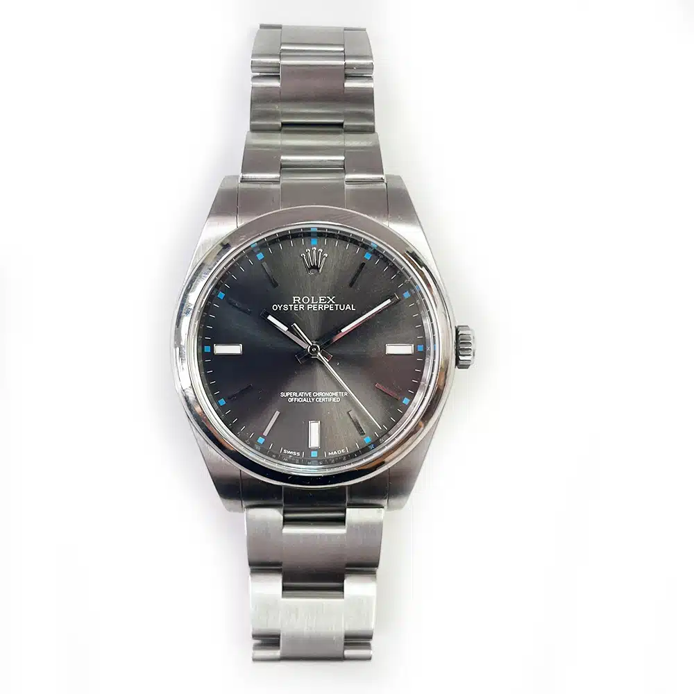 Rolex Oyster Perpetual 114300 39mm Stainless Steel with Slate Dial Watch 2017 – image 3