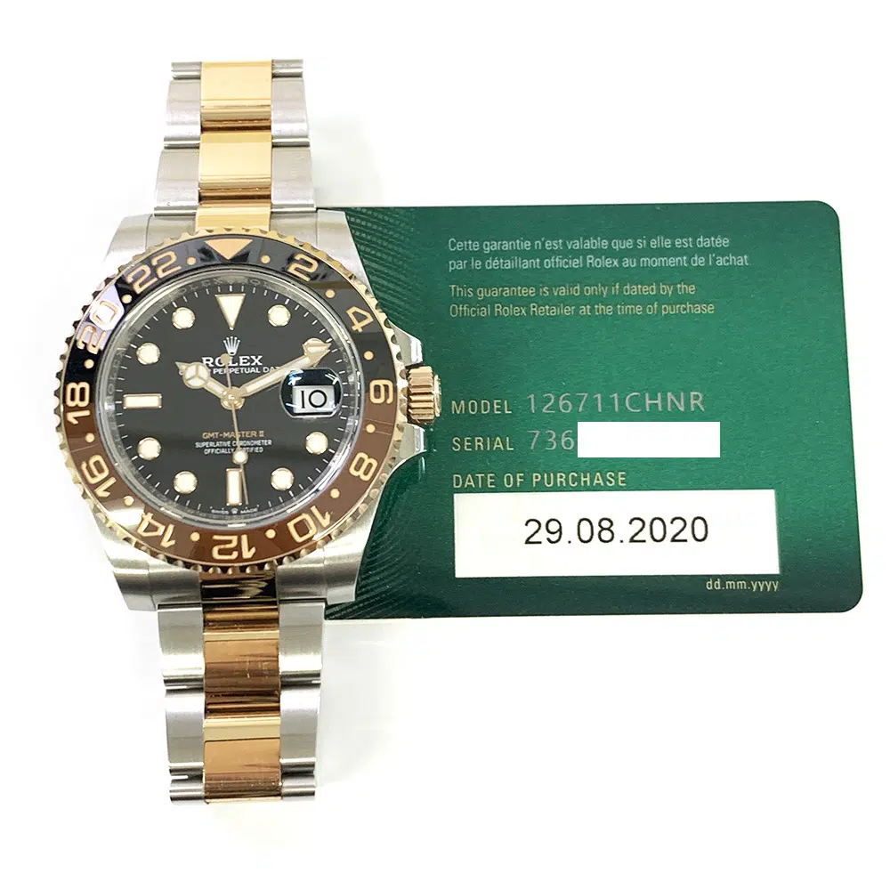 Rolex GMT-Master II Steel & Rose Gold Watch Oyster Bracelet 126711CHNR  Black Dial 2020 – image 2
