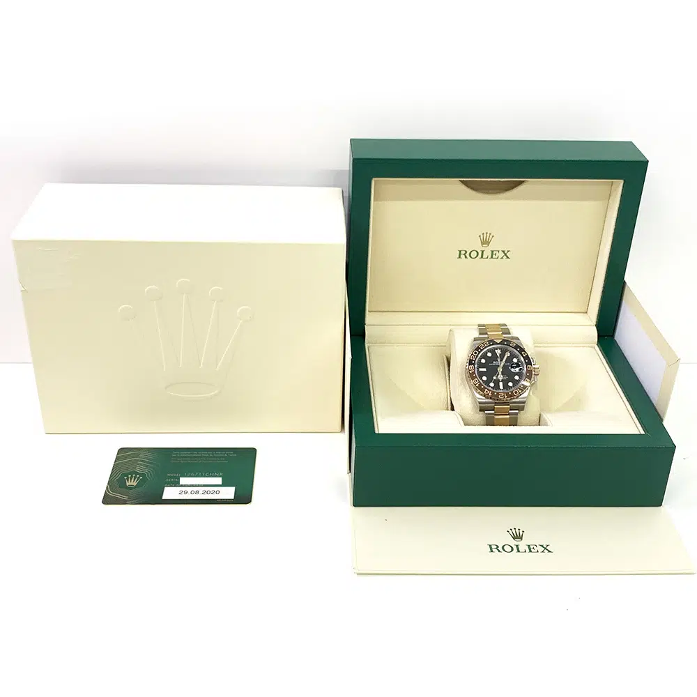 Rolex GMT-Master II Steel & Rose Gold Watch Oyster Bracelet 126711CHNR  Black Dial 2020 – image 8