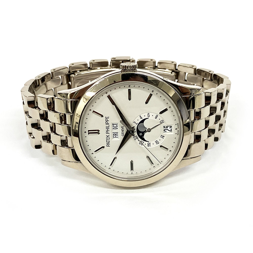 Patek Philippe Annual Calendar 38.5 mm 5396/1G-010 White Gold Watch Silver Dial 2015