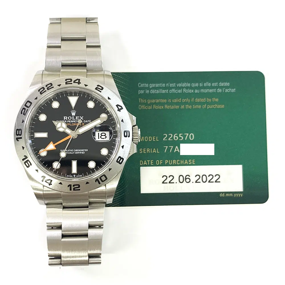 Rolex Black Dial Explorer II  226570 42mm Stainless Steel Oyster 2022 – image 2