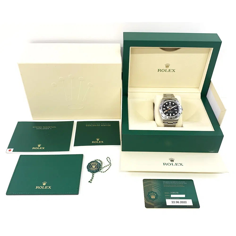 Rolex Black Dial Explorer II  226570 42mm Stainless Steel Oyster 2022 – image 8