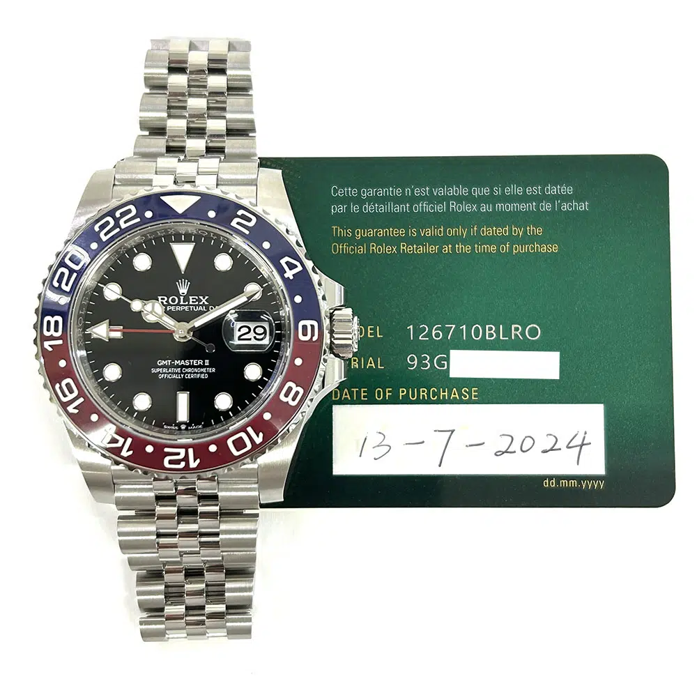 Rolex GMT-Master II 126710BLRO Pepsi, Jubilee bracelet, black dial, 2024
