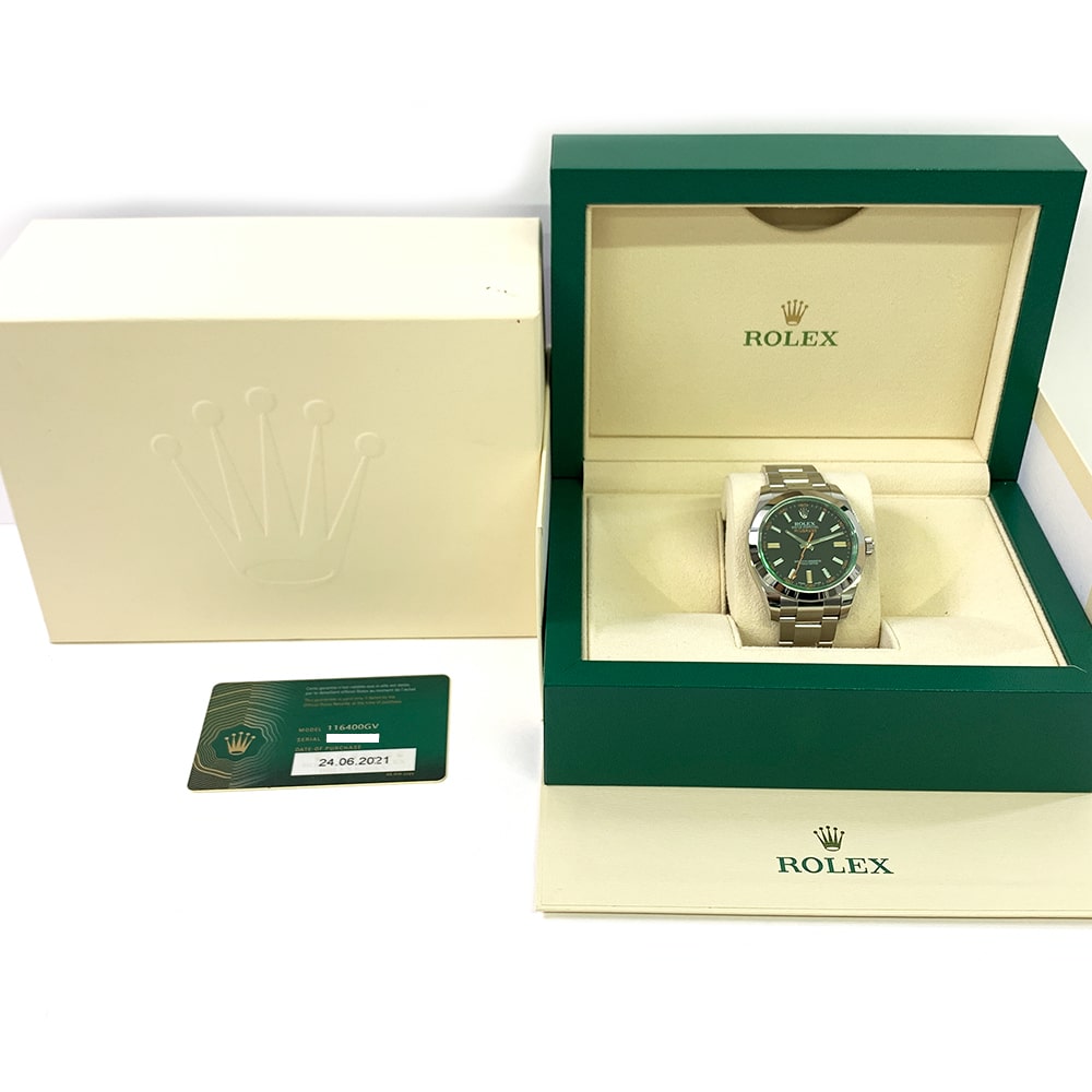 Rolex Milgauss 40mm Stainless Steel 116400GV with Black Dial Watch