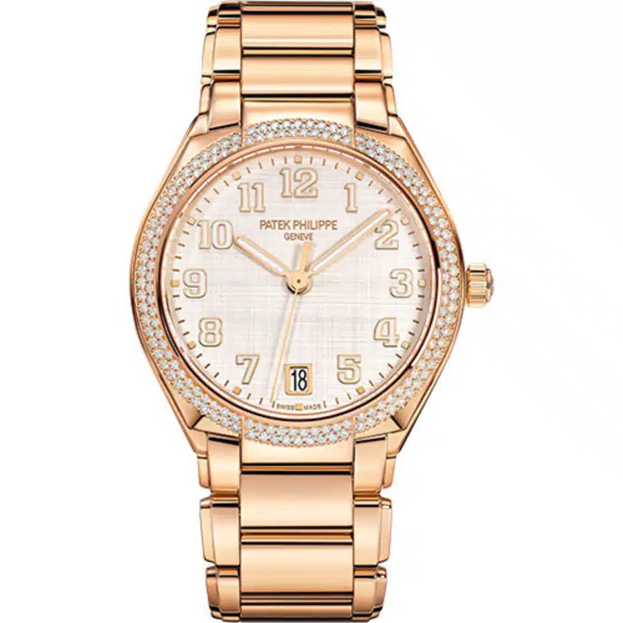 Patek Philippe Twenty~4 Automatic 7300/1200R-010 Rose Gold Bracelet Diamond Bezel Watch 2024