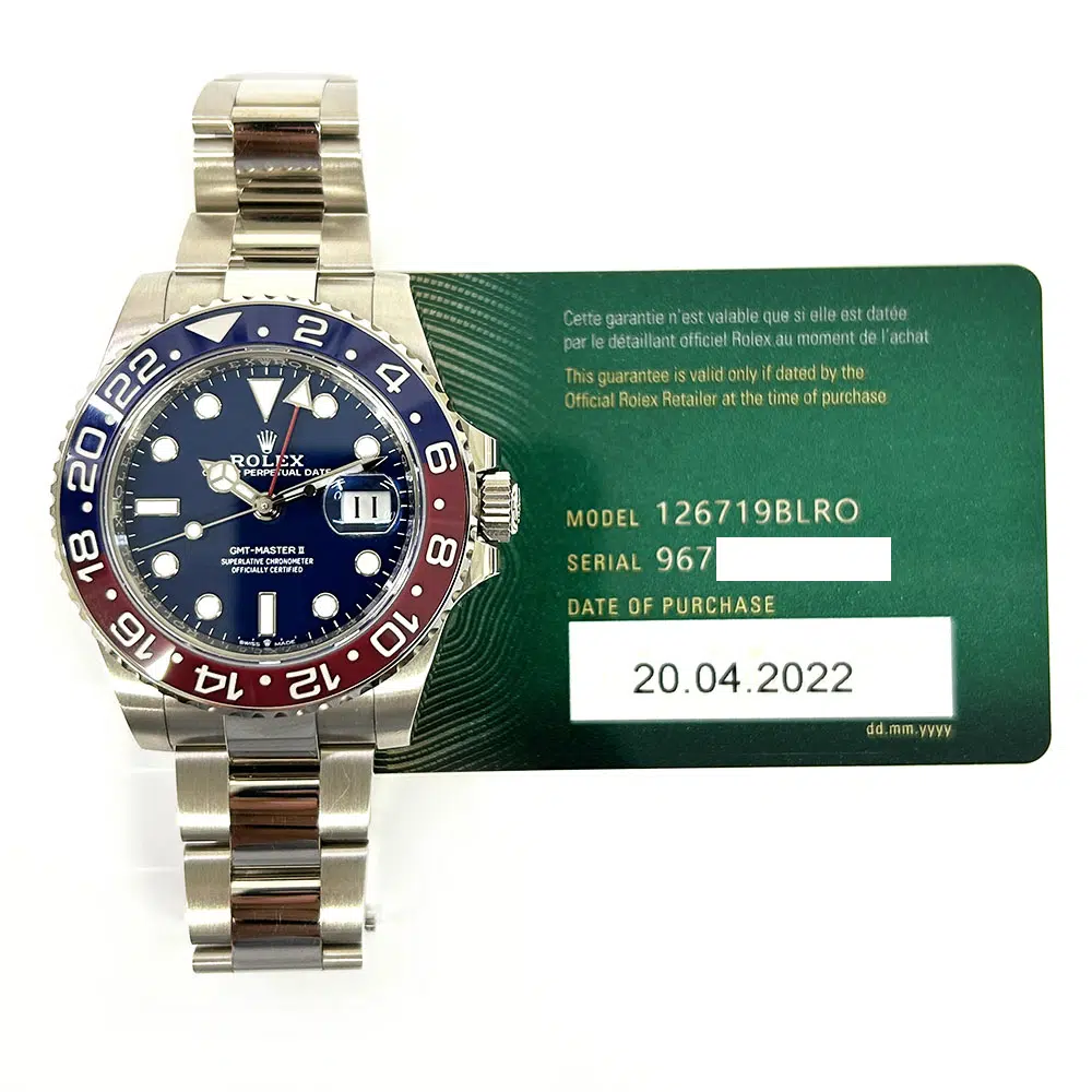 Rolex GMT-Master II 40mm 126719BLRO-0003 Pepsi White Gold with Blue Dial Watch 2022 – image 2