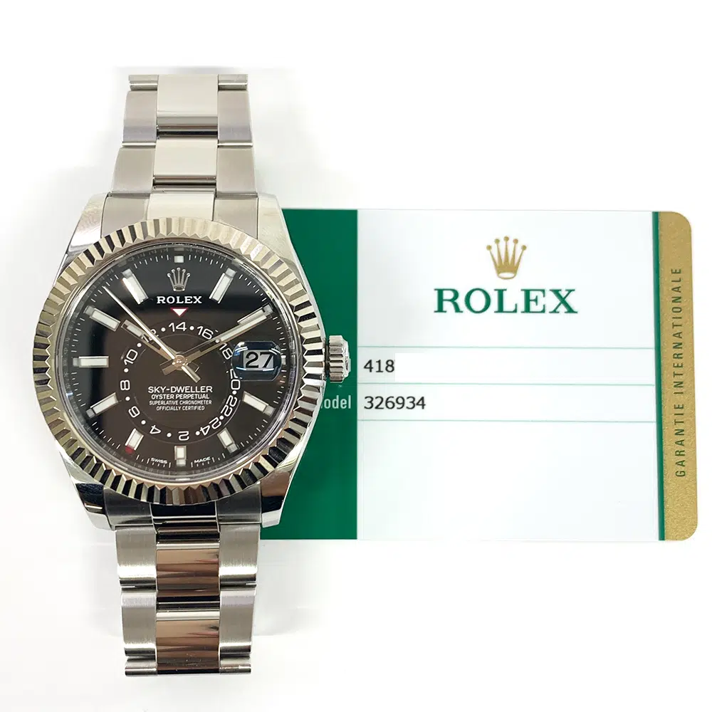 Rolex Sky-Dweller Black Dial 42mm Oyster Bracelet  326934 Stainless Steel Watch MINT 2019 – image 3