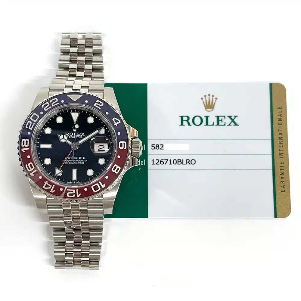 Rolex GMT-Master II  Jubilee 126710BLRO Stainless Steel Black Dial Jubilee Watch MINT 2019 – image 2