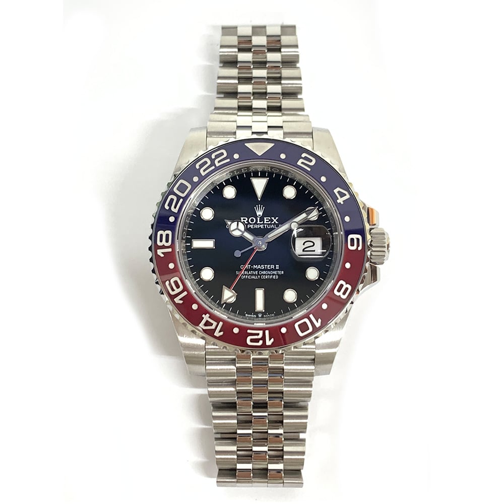Rolex GMT-Master II Jubilee 126710BLRO Stainless Steel Black Dial Jubilee Watch MINT 2019