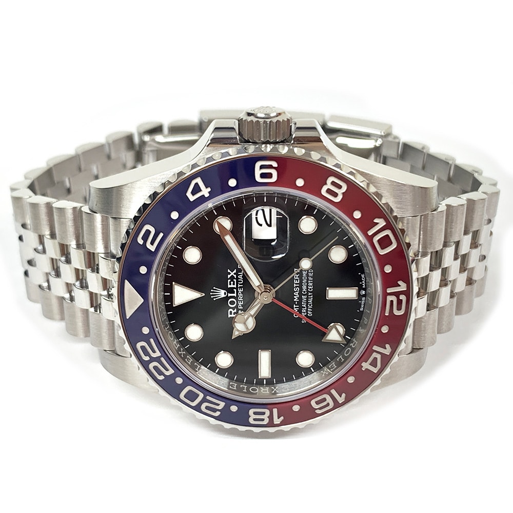 Rolex GMT-Master II Jubilee 126710BLRO Stainless Steel Black Dial Jubilee Watch MINT 2019