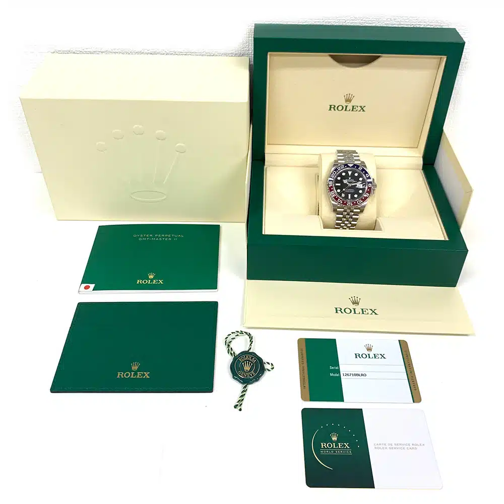 Rolex GMT-Master II  Jubilee 126710BLRO Stainless Steel Black Dial Jubilee Watch MINT 2019 – image 8