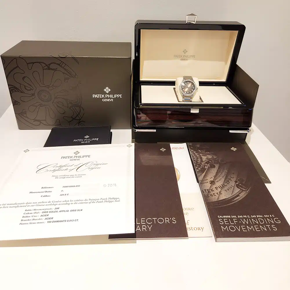 Patek Philippe Twenty 4 Automatic Grey Dial 7300/1200A-010 Diamond Bezel Watch 2018 – image 8