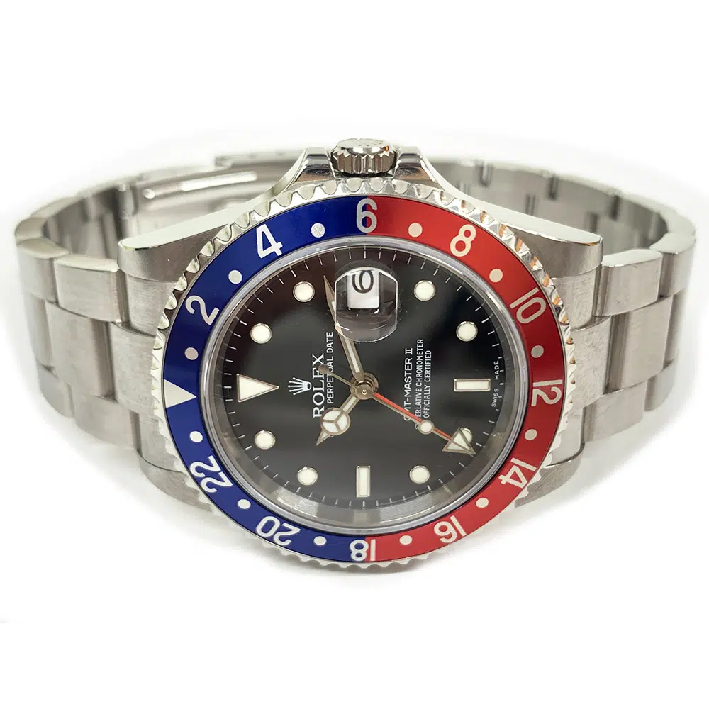 Rolex Black Dial  GMT-Master II "Pepsi" 16710 Stainless Steel Men's Watch 2006 – image 4
