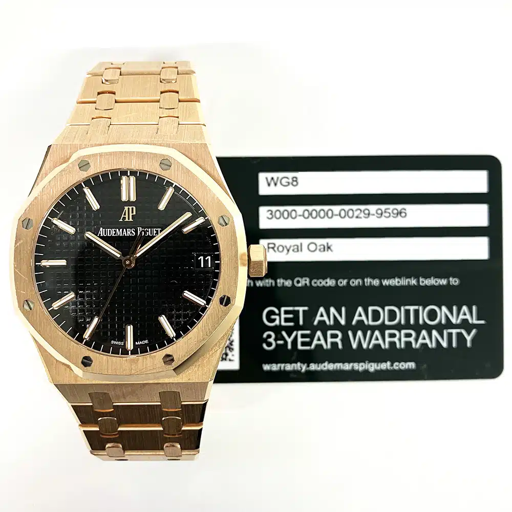 Audemars Piguet Royal Oak 15500OR.OO.1220OR.01 41mm Rose Gold with Black Dial Watch 2022 – image 2