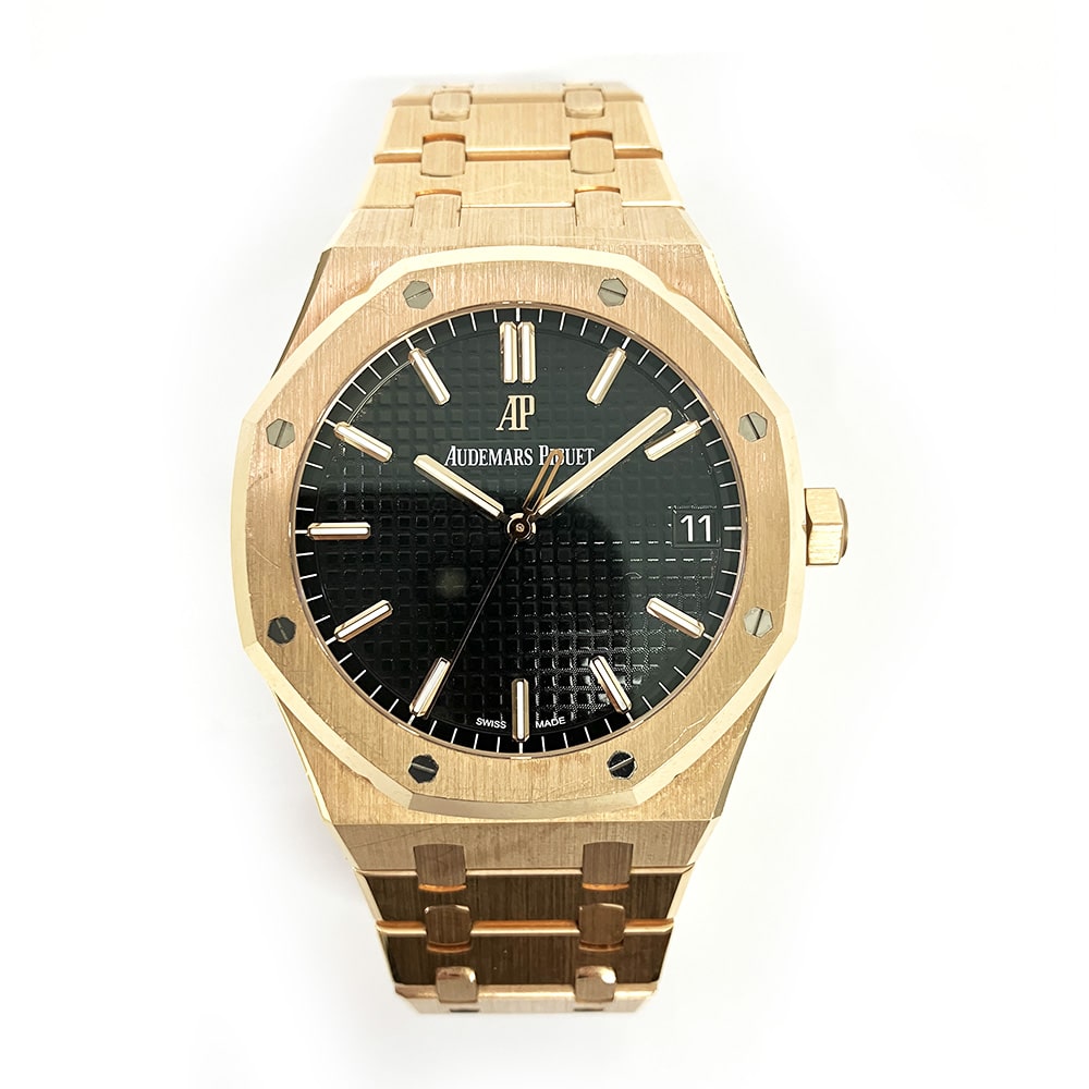 Audemars Piguet Royal Oak 15500OR.OO.1220OR.01 41mm Rose Gold with Black Dial Watch 2022