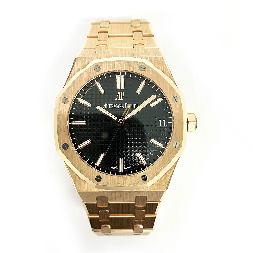 Audemars Piguet Royal Oak 15500OR.OO.1220OR.01 41mm Rose Gold with Black Dial Watch 2022 – image 3