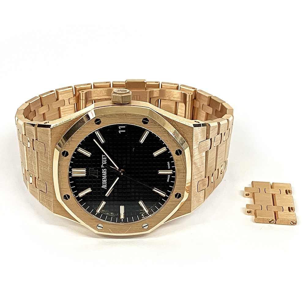 Audemars Piguet Royal Oak 15500OR.OO.1220OR.01 41mm Rose Gold with Black Dial Watch 2022
