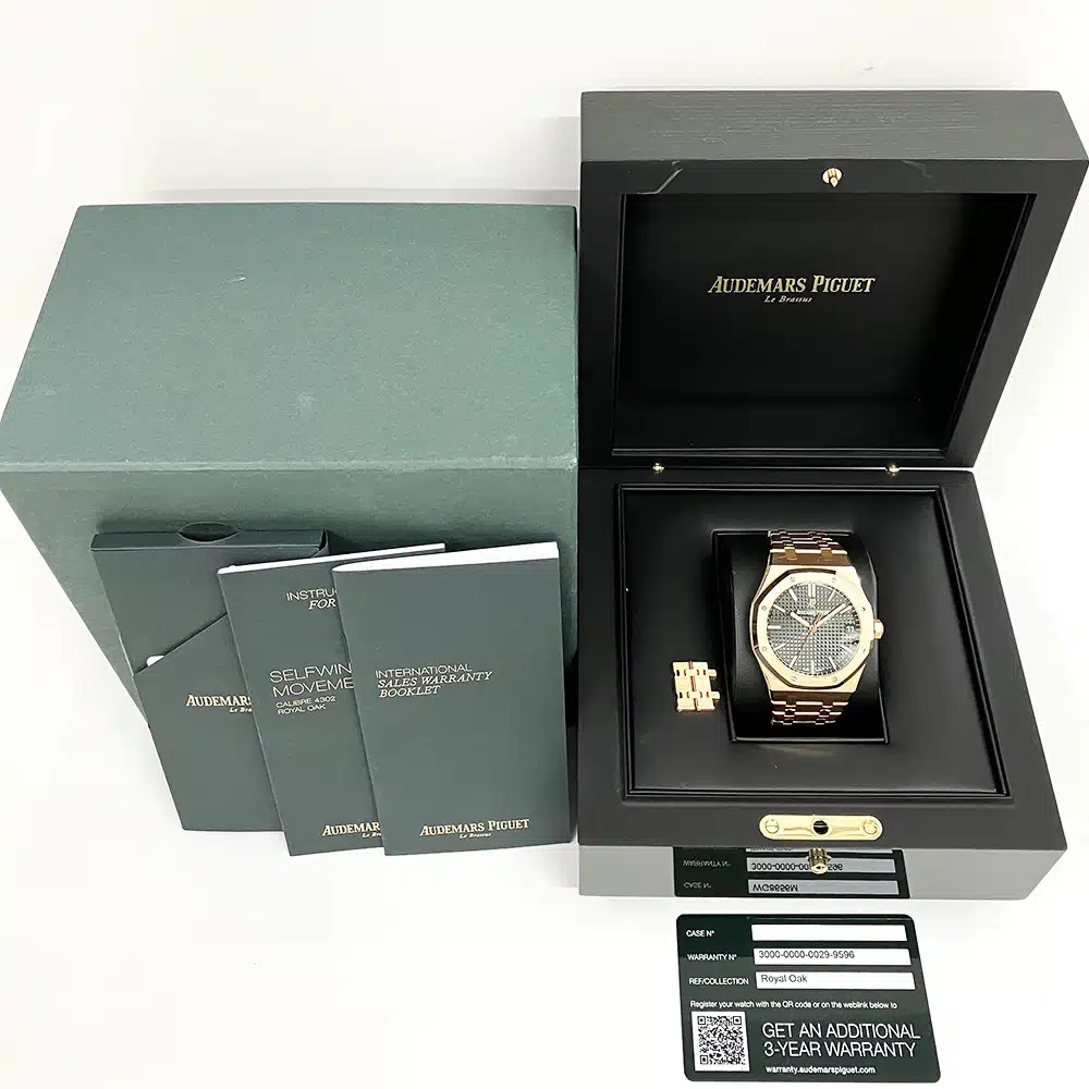 Audemars Piguet Royal Oak 15500OR.OO.1220OR.01 41mm Rose Gold with Black Dial Watch 2022 – image 10