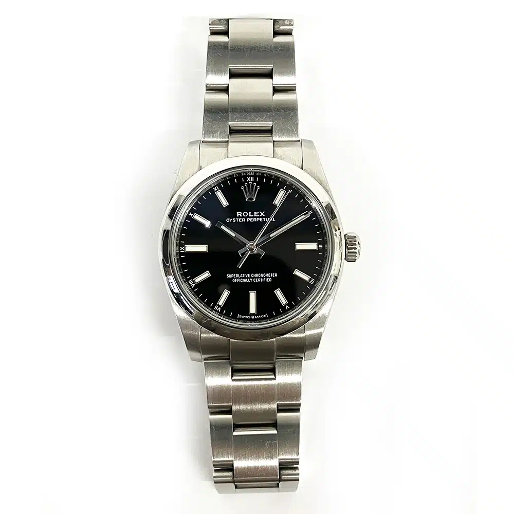 Rolex Oyster Perpetual 34mm 124200 Stainless Steel Watch Black Dial 2020 – image 3