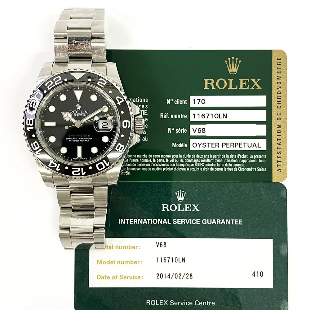 Rolex GMT-Master II Black Dial 40mm Oyster 116710LN Stainless Steel Ceramic Bezel 2011 – image 2