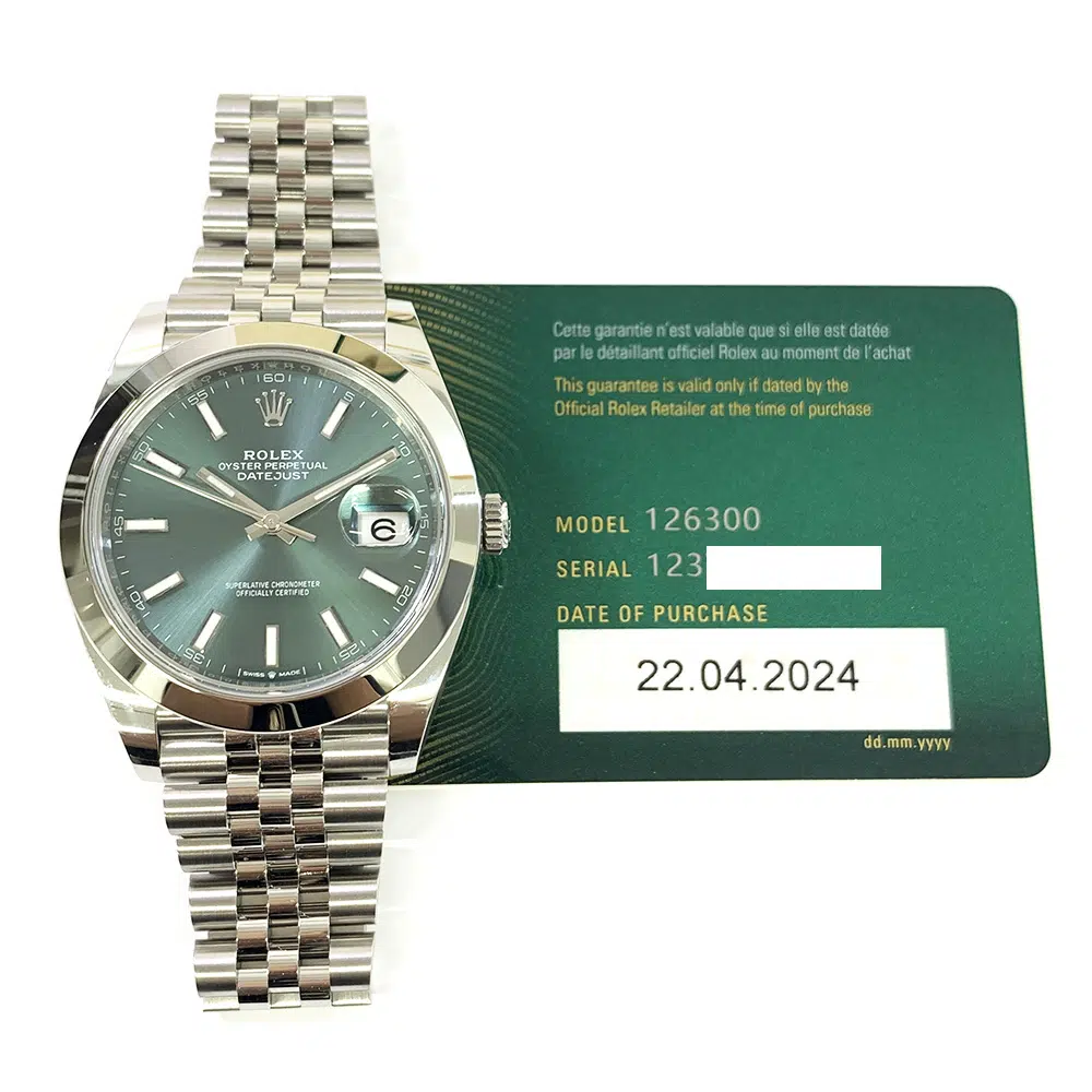 Rolex Datejust 41mm Jubilee 126300 Stainless Steel Watch Green Dial 2024 – image 2