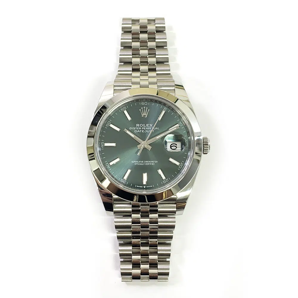 Rolex Datejust 41mm Jubilee 126300 Stainless Steel Watch Green Dial 2024 – image 3