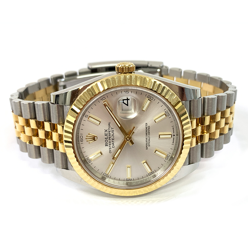 Rolex Datejust 41mm Silver Dial Jubilee 126333 Stainless Steel & Yellow Gold Watch 2022