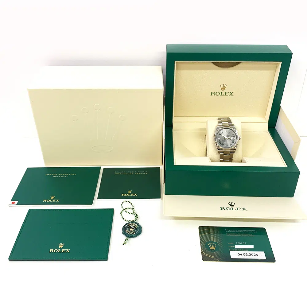 Rolex Oyster Bracelet Datejust 36mm 126234-0046 Stainless Steel Watch Wimbledon Dial MINT 2024 – image 8