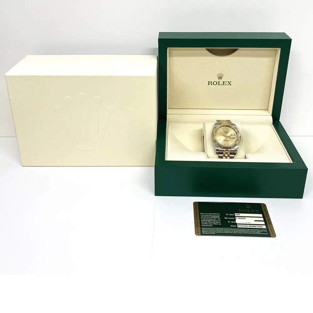 Rolex Datejust Stainless Steel 116233 36mm with Yellow Gold Watch 2012 – image 7
