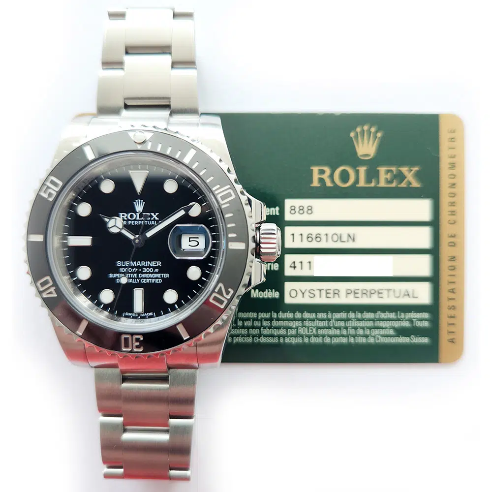Rolex Submariner Date 116610LN 40mm Stainless Steel with Black Dial Watch 2014 – image 2
