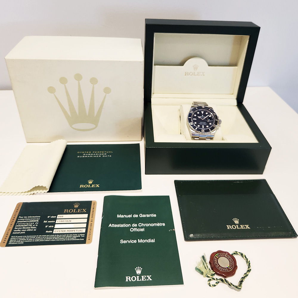 ROLEX SUBMARINER 腕時計 付属品あり Rolex Submariner 116610LN 40 MM Black Dial Pre-owned