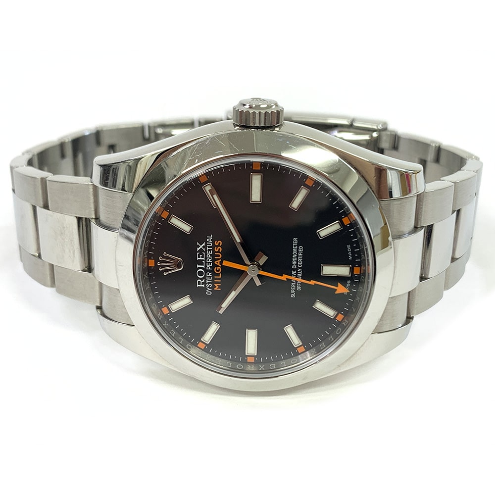 Rolex Milgauss 116400 40mm Stainless Steel with Black Dial Watch 2014