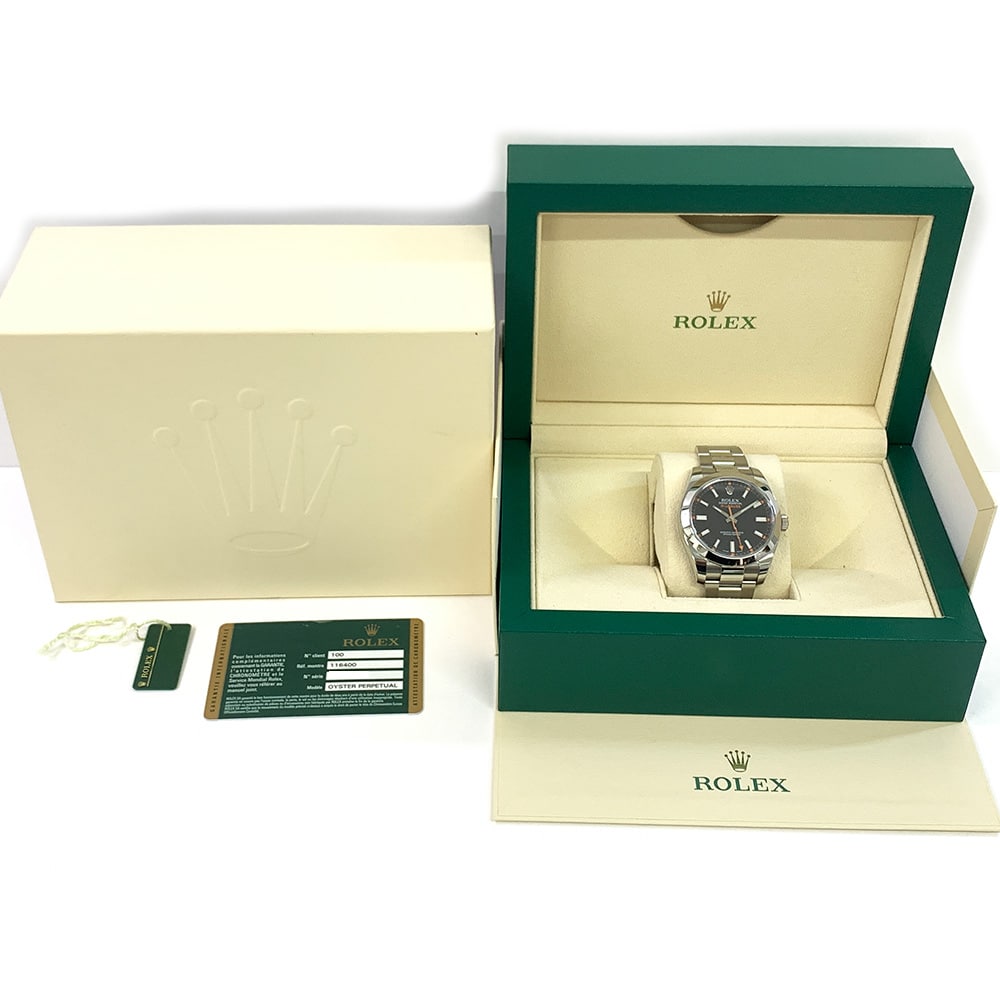 Rolex Milgauss 116400 40mm Stainless Steel with Black Dial Watch 2014