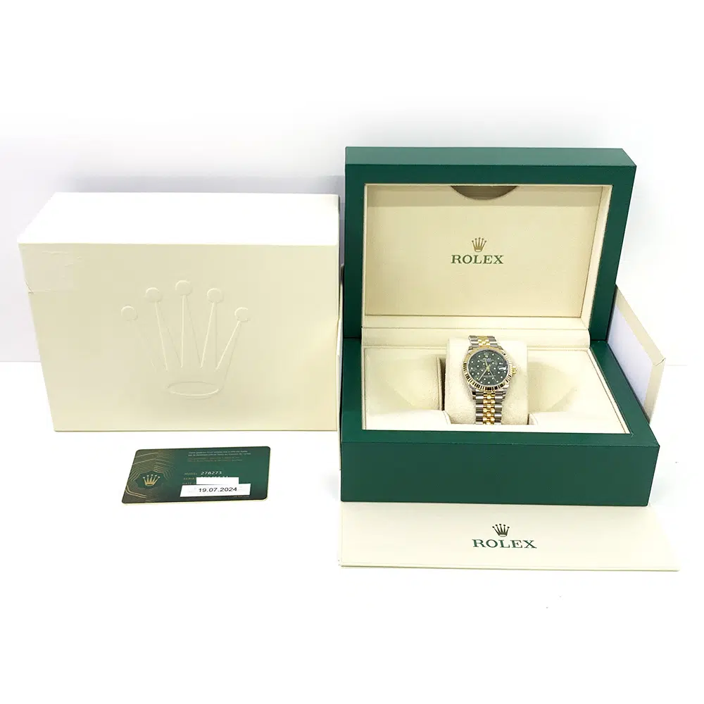 Rolex Datejust 278273 31mm Stainless Steel/Yellow Gold with Green Dial Watch 2024 – image 8