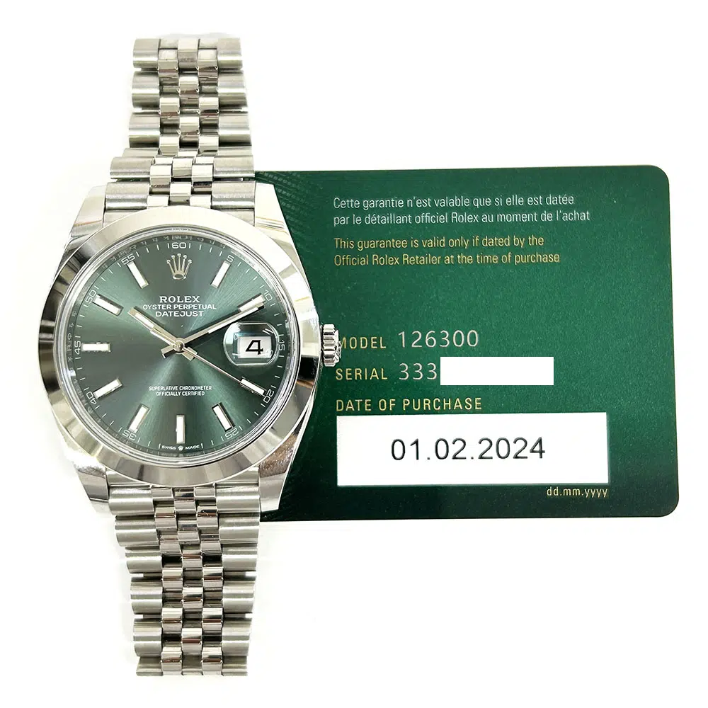 Rolex Datejust Jubilee Bracelet Green 126300 Stainless Steel Men's Watch 2024 – image 2