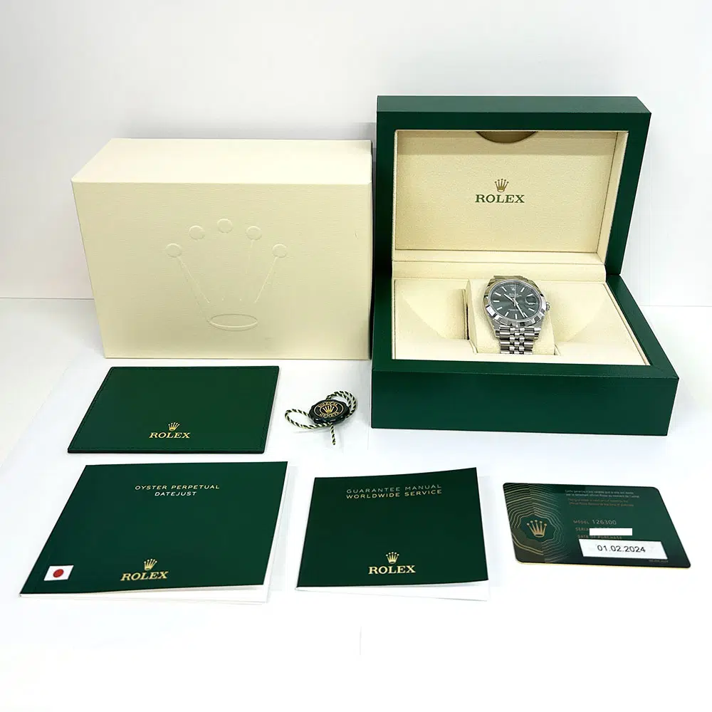 Rolex Datejust Jubilee Bracelet Green 126300 Stainless Steel Men's Watch 2024 – image 8
