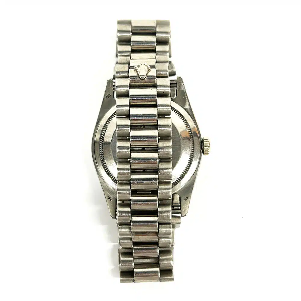 Rolex Day-Date 36 18239 White Gold with Silver Diamond Dial Watch – image 4