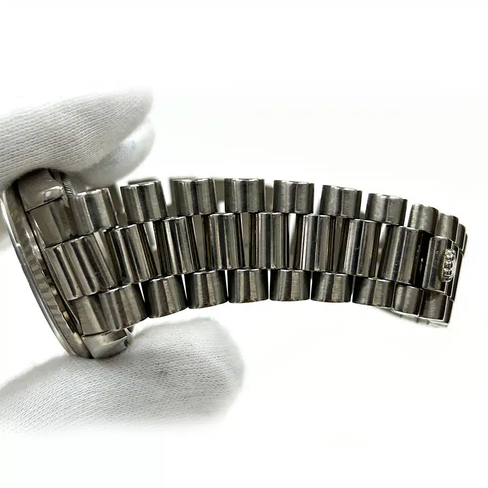 Rolex Day-Date 36 18239 White Gold with Silver Diamond Dial Watch – image 6