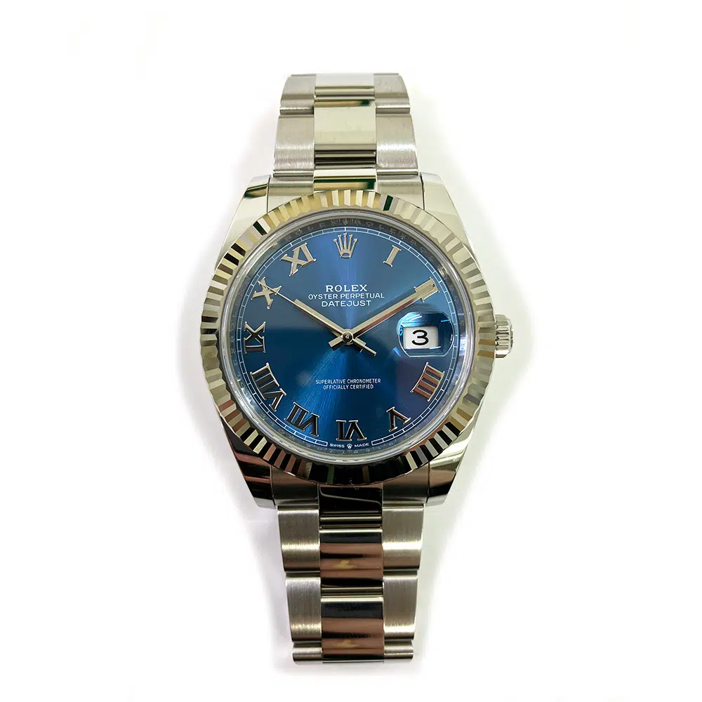 Rolex Datejust Blue Roman 41mm 126334-0025 Steel Oyster Watch 2024 – image 3