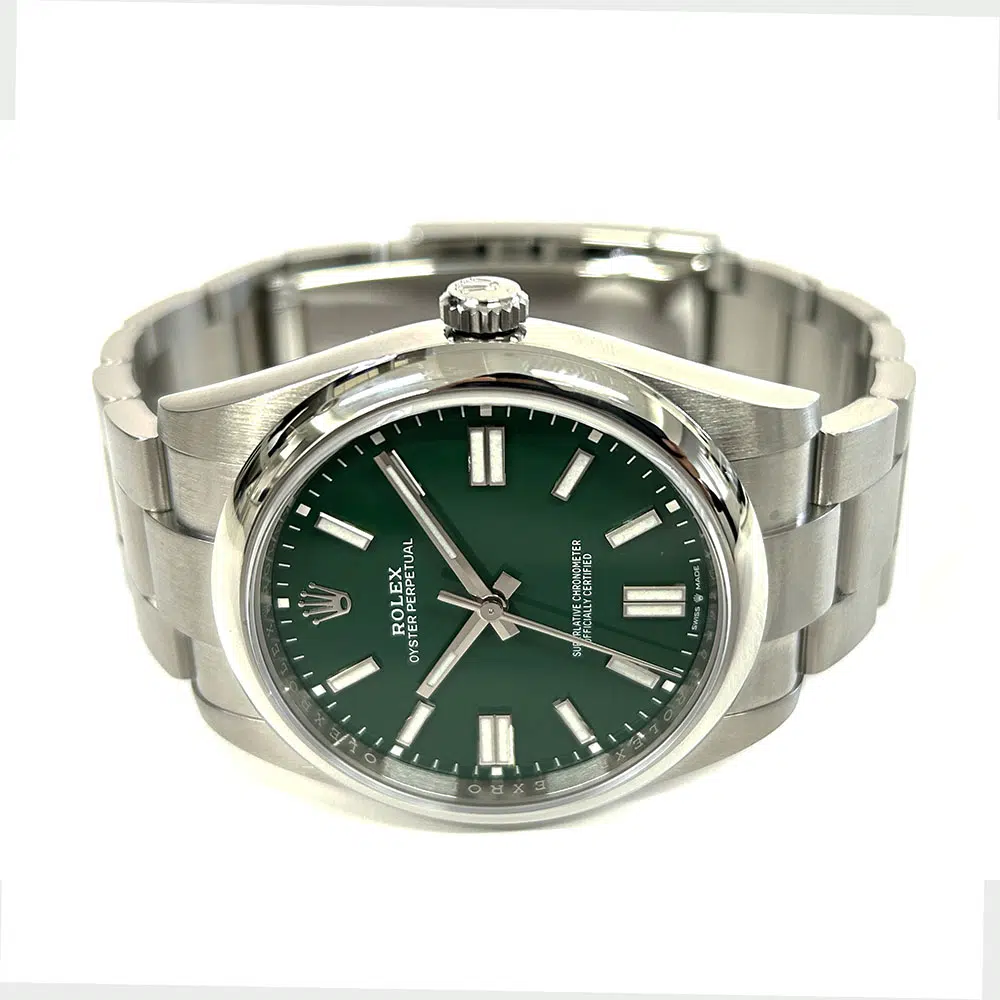 Rolex Oyster Perpetual Green Index Dial 124300 41mm Stainless Steel Watch  2022 – image 4