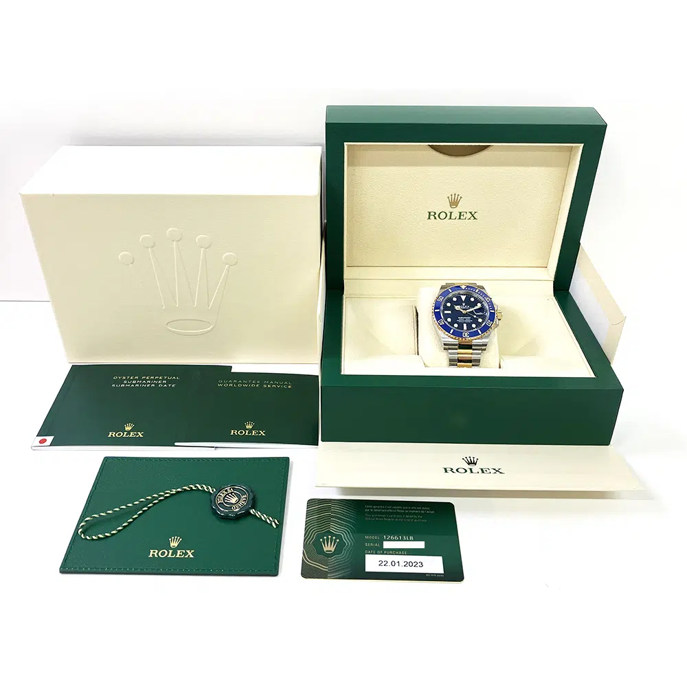 Rolex Submariner Date 41mm Oyster 126613LB Stainless Steel and Yellow Gold Watch Blue Dial – image 8